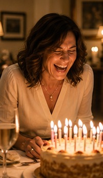 A warm lifestyle photograph representing birthday