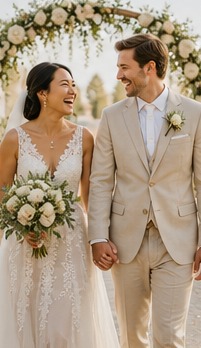 A warm lifestyle photograph representing wedding
