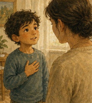 A small painterly illustration representing honesty