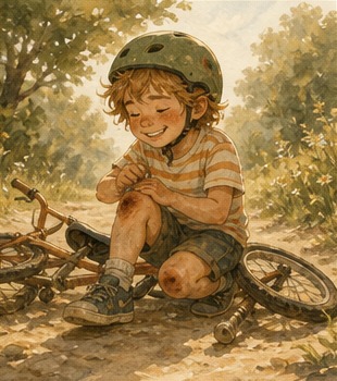 A small painterly illustration representing resilience